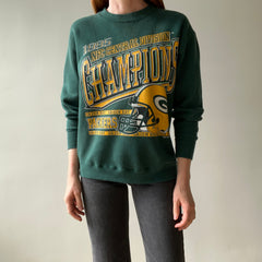 1995 Green Bay Packers NFC Central Division Champions Sweatshirt - Heavyweight Cotton/Poly