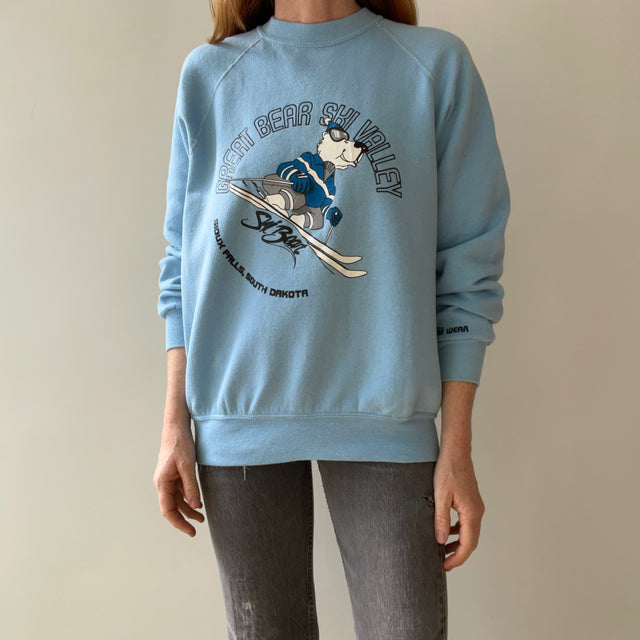 1980s Great Bear Ski Valley, Sioux Falls, South Dakota Sweatshirt