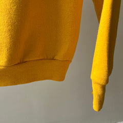 1980s Mustard/Marigold Stained Raglan Sweatshirt