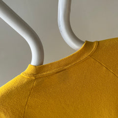 1980s Mustard/Marigold Stained Raglan Sweatshirt