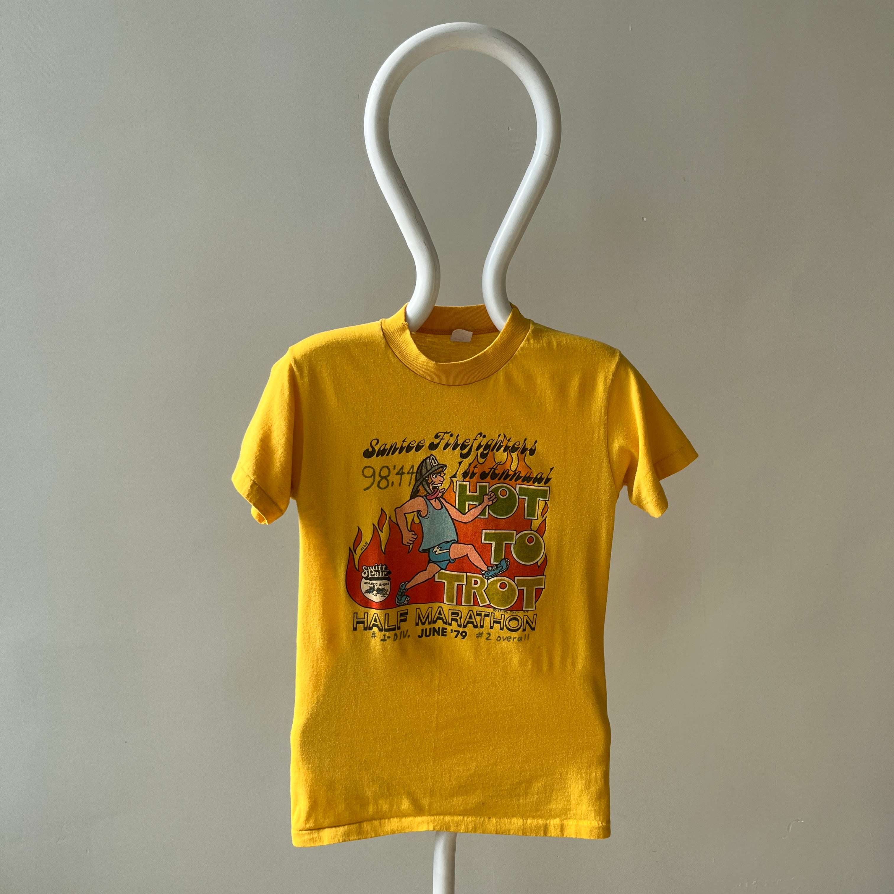 1979 Santee Firefighters 1st Annual Hot To Trot 1/2 Marathon T-Shirt