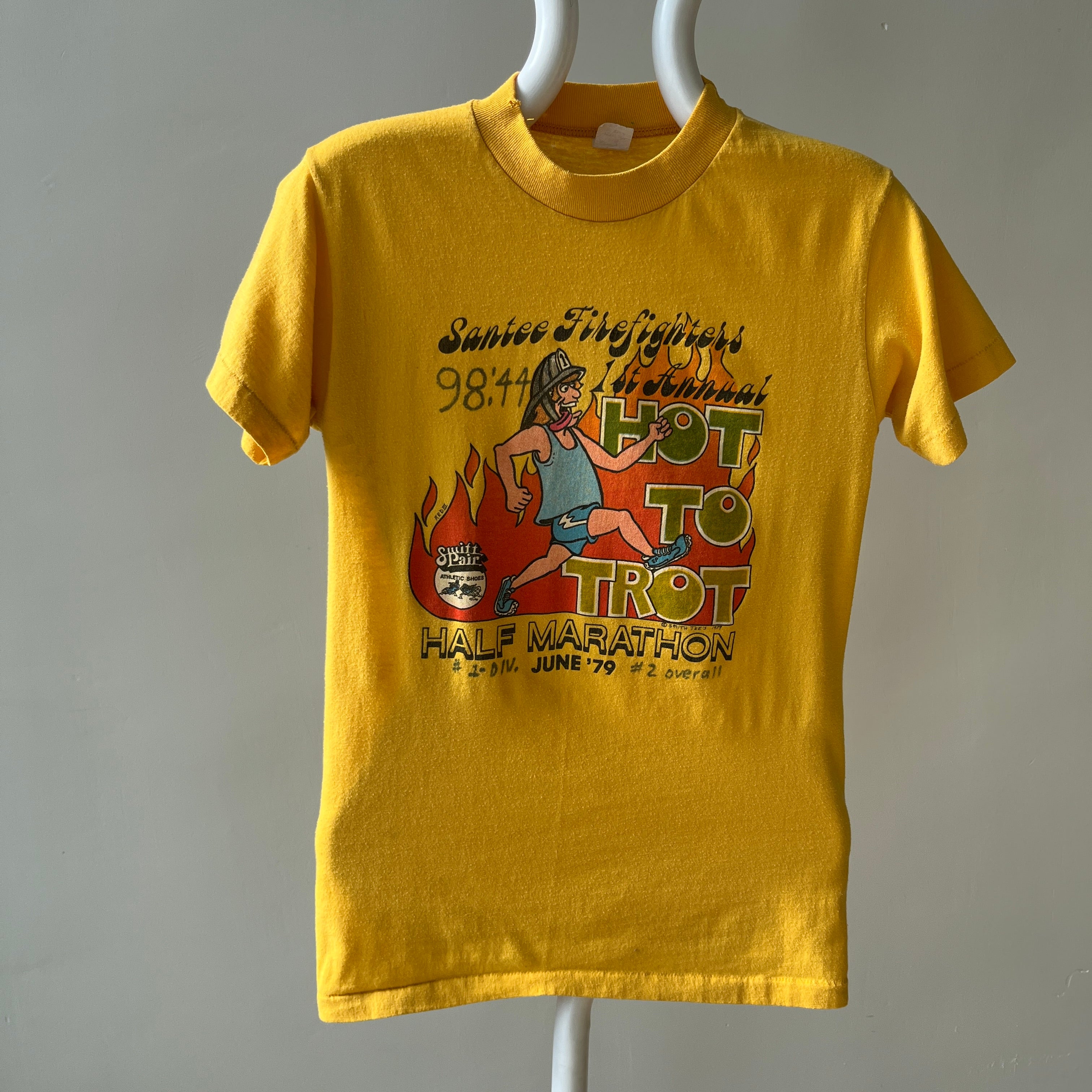 1979 Santee Firefighters 1st Annual Hot To Trot 1/2 Marathon T-Shirt