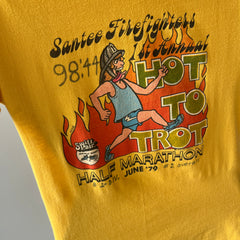 1979 Santee Firefighters 1st Annual Hot To Trot 1/2 Marathon T-Shirt