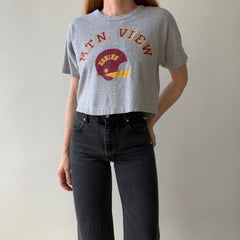 1980s USA Champion Cropped Mountain View Bruins Football T-Shirt