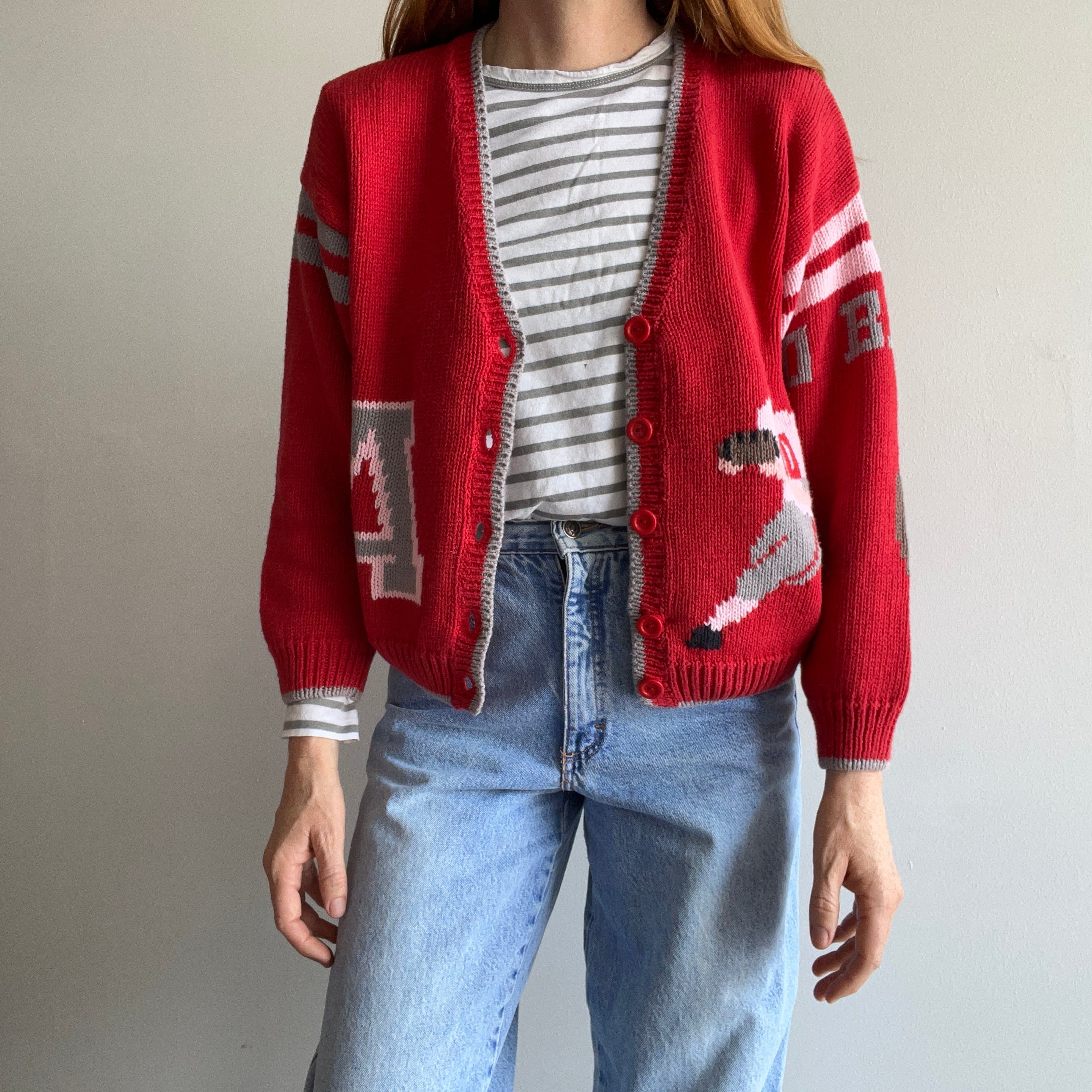 1980s Alabama Crimson Tide Incredible Cardigan