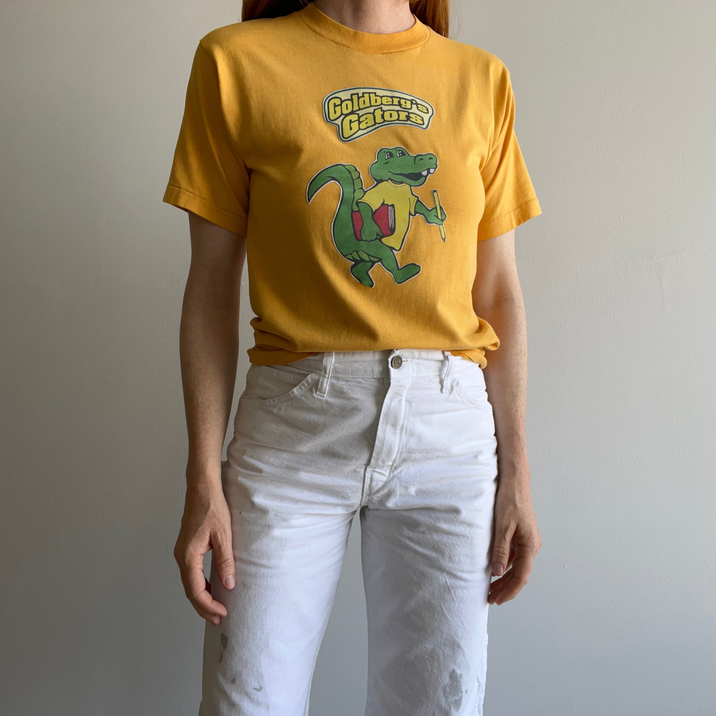 1980s Goldberg's Gators DIY Sticker Patch T-Shirt (FOTL)