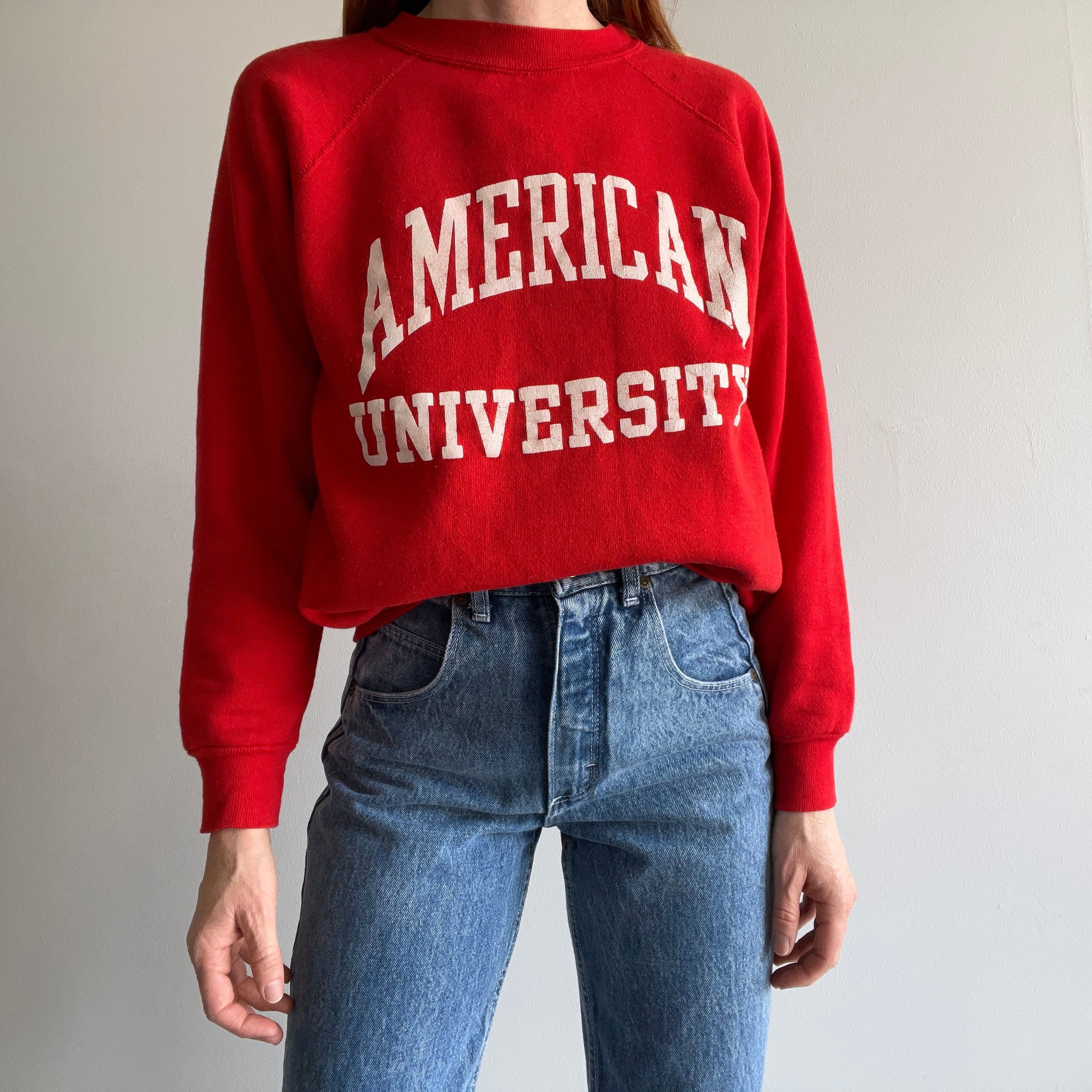 1980s American University Sweatshirt by Velva Sheen !!!