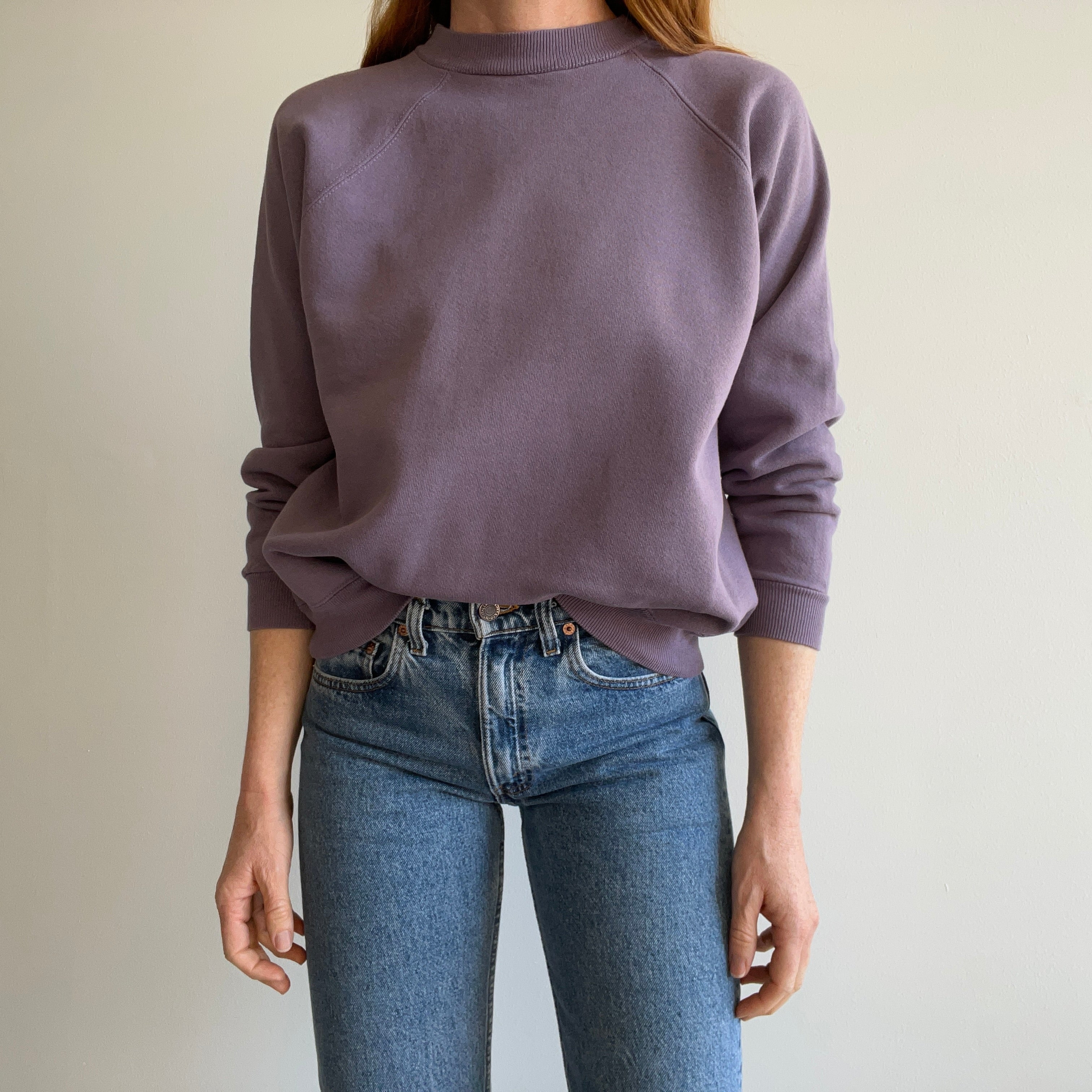 1990s Dusty Lavender Hanes Her Way HHW Sweatshirt