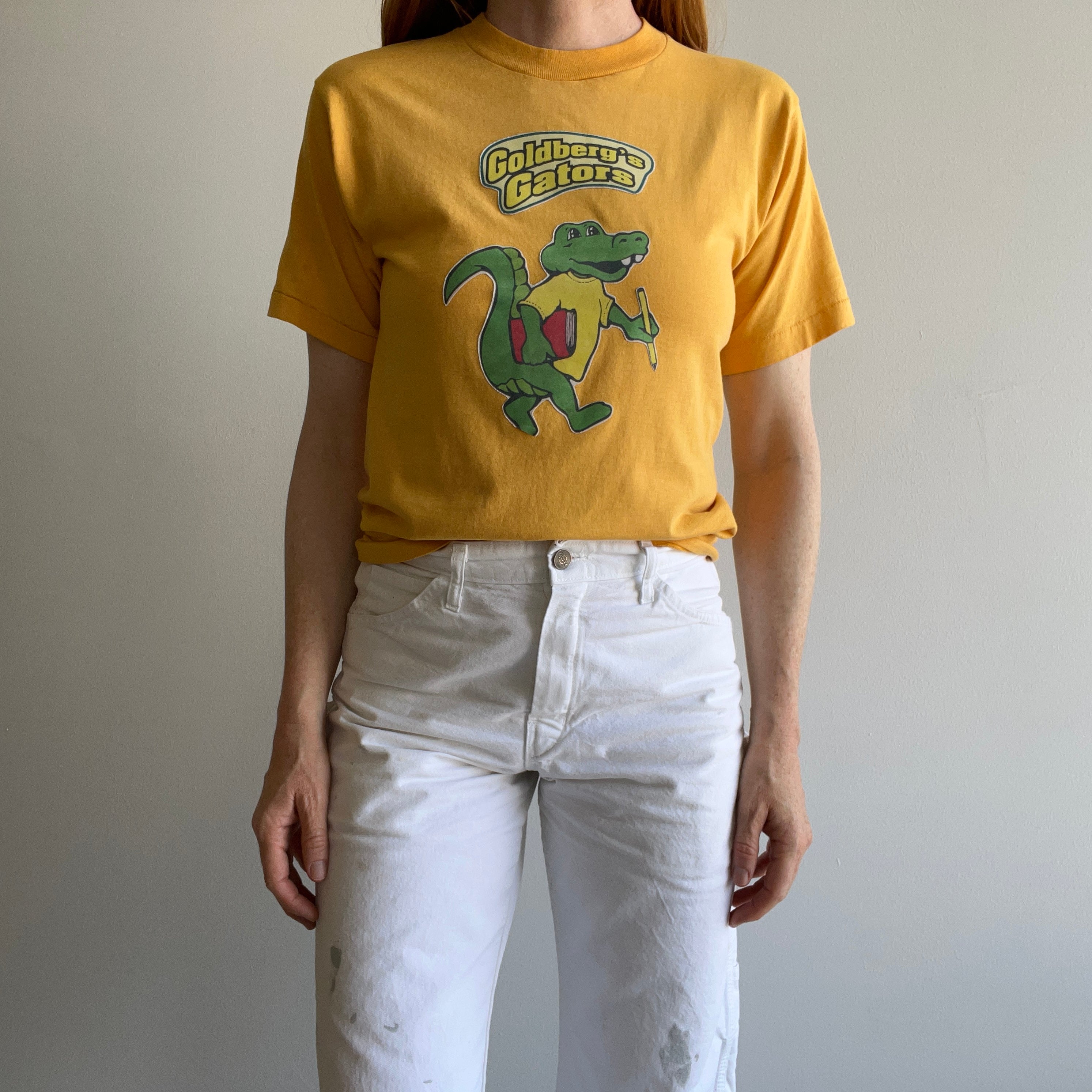 1980s Goldberg's Gators DIY Sticker Patch T-Shirt (FOTL)