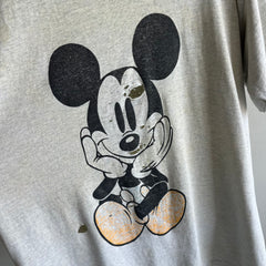 1980/90s Mickey Front and Back Shredded T-Shirt
