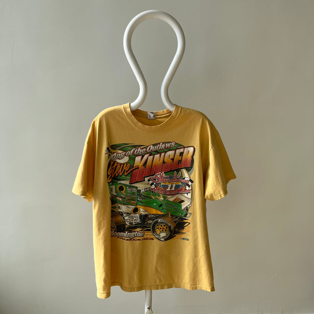 2000s Steve Kinser Front and Back Sprint Car Racing T-Shirt