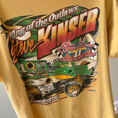 2000s Steve Kinser Front and Back Sprint Car Racing T-Shirt