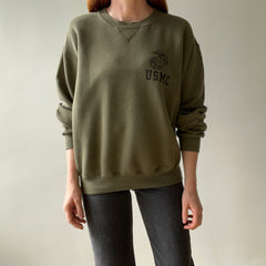 1990s USMC Tattered Cuff Sweatshirt