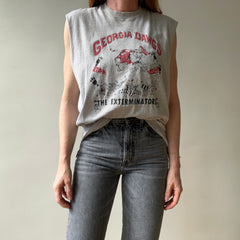 1980s Grey Georgia Dawgs The Exterminators Cut Off T Shirt