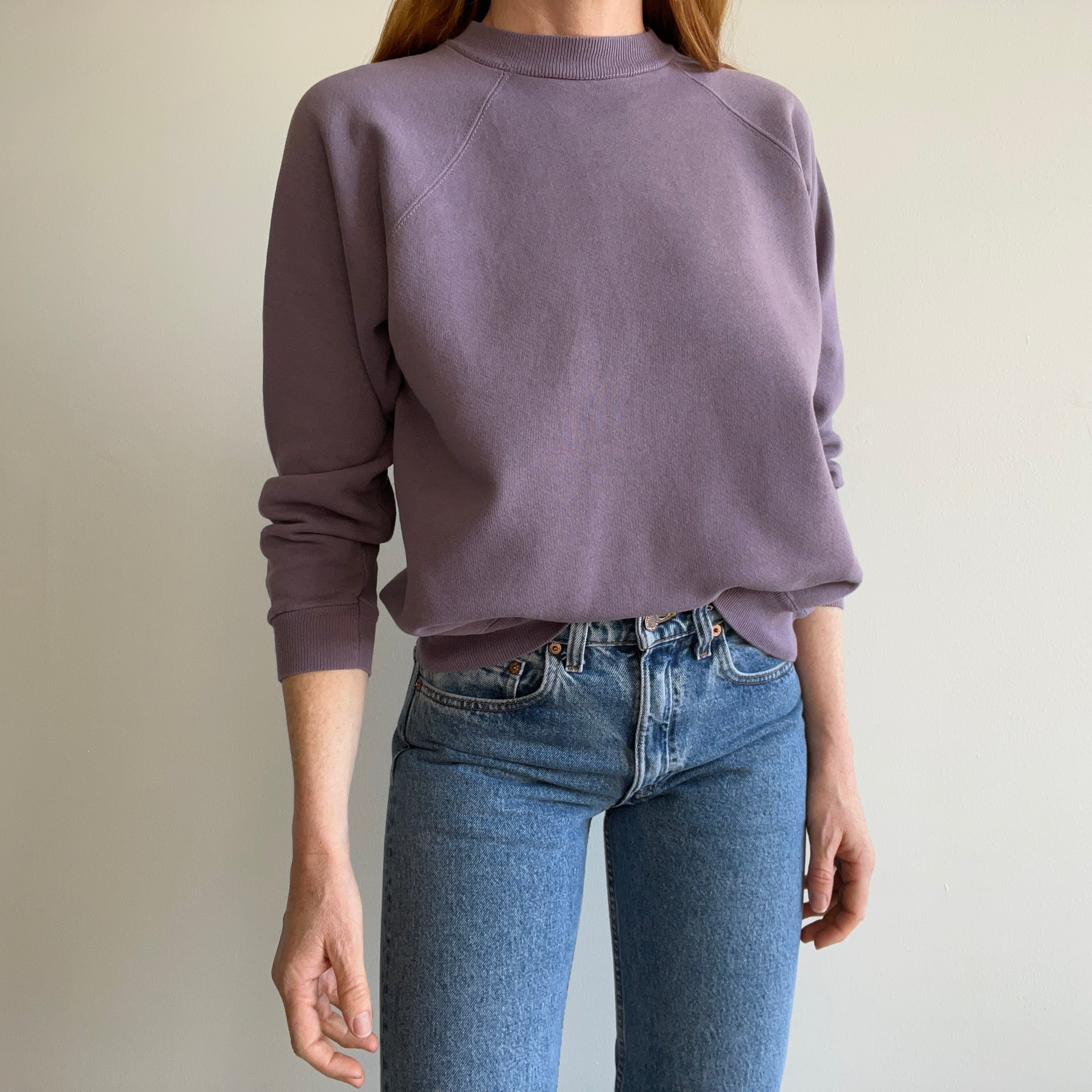 1990s Dusty Lavender Hanes Her Way HHW Sweatshirt