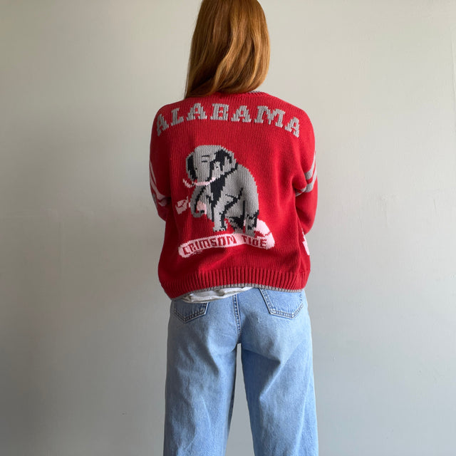 1980s Alabama Crimson Tide Incredible Cardigan