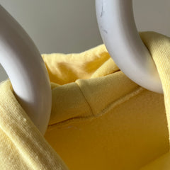 1970s Buttery Yellow Pull Over Hoodie !!!!