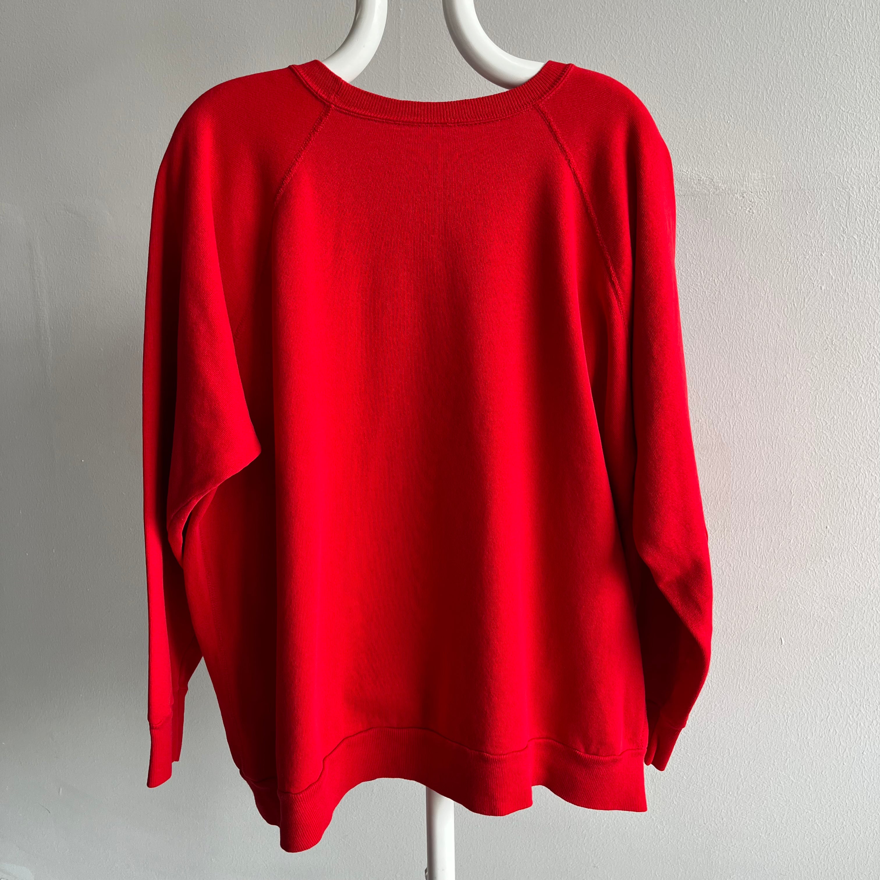 1980s Dream Boat Blank Red Relaxed Fit Sweatshirt - THIS!!!!