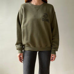 1990s USMC Tattered Cuff Sweatshirt