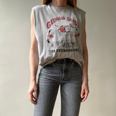 1980s Grey Georgia Dawgs The Exterminators Cut Off T Shirt