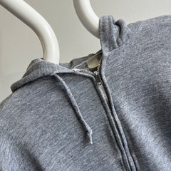 1970s Gray Zip Up Hoodie