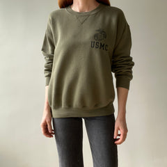 1990s USMC Tattered Cuff Sweatshirt