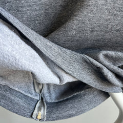 1970s Gray Zip Up Hoodie