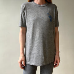 1980s/90s Grey Russell Lawrence Basketball T Shirt