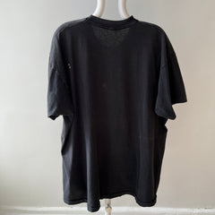 1980s Faded Blank Black Pocket T-Shirt by FOTL