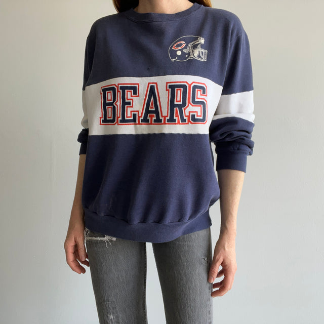 1980s Chicago Bears Color Block Sweatshirt by Champion Brand