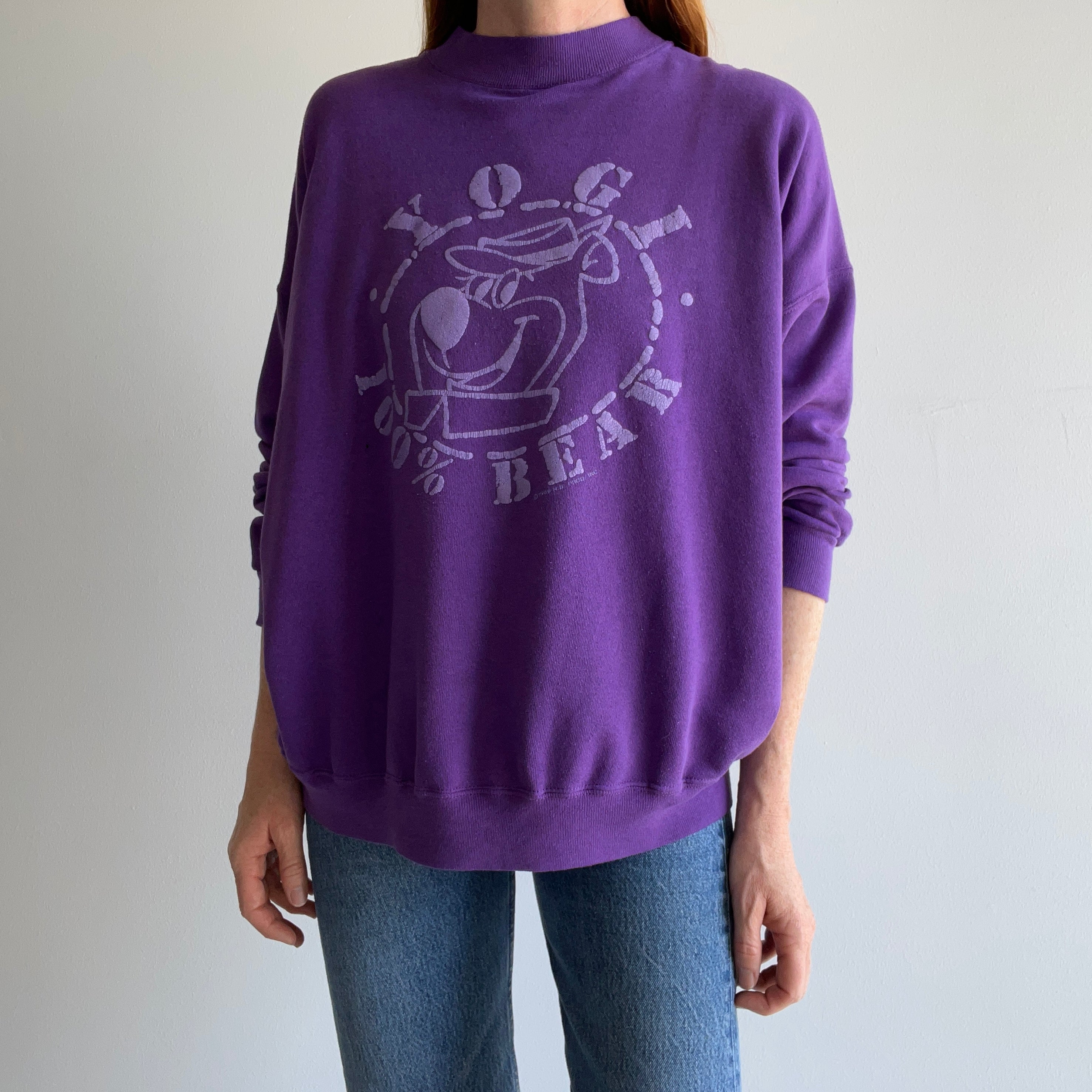 1989 Thinned Out Yogi Bear Sweatshirt