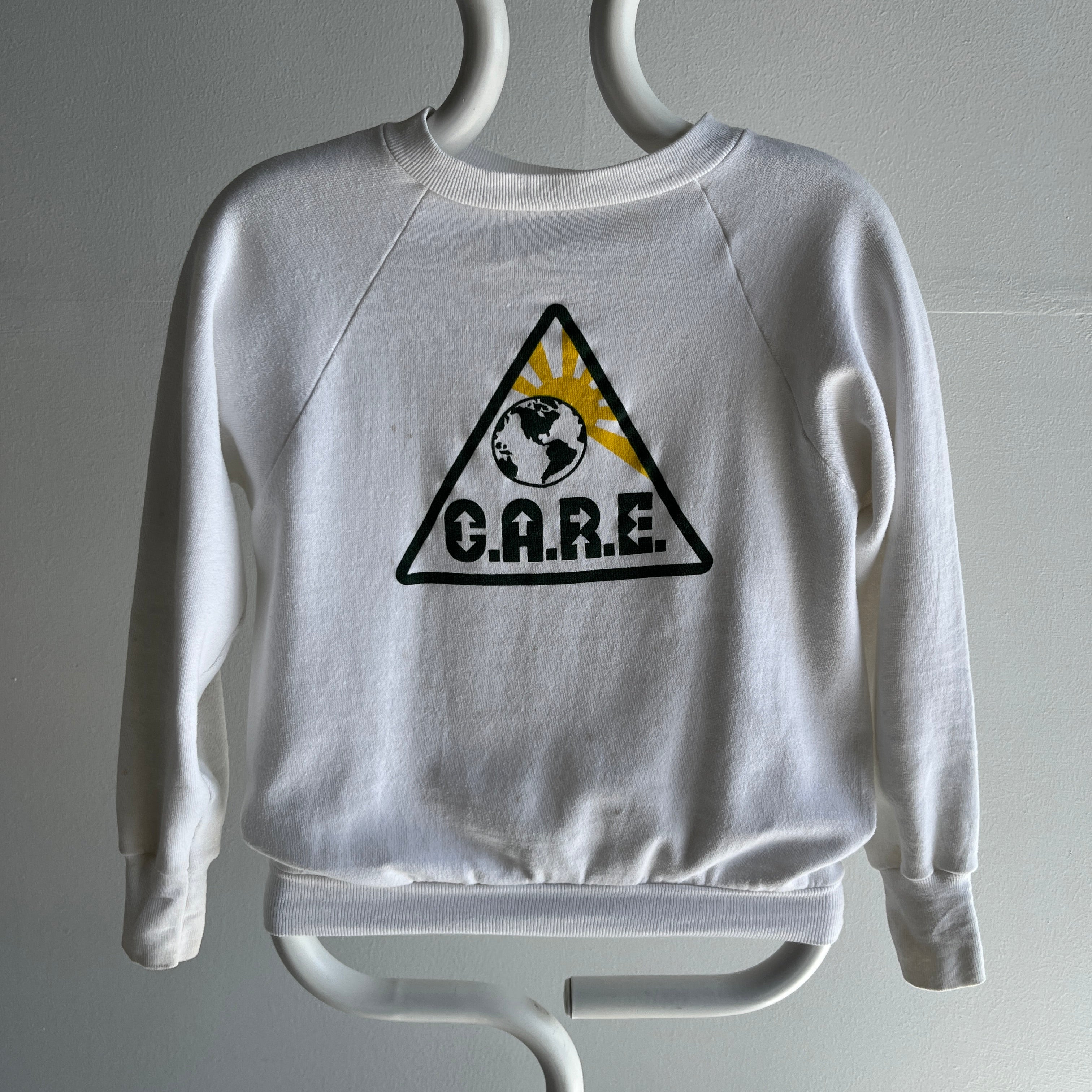 1980s C.A.R.E. Nicely Stained Sweatshirt by Healthknit