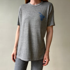 1980s/90s Grey Russell Lawrence Basketball T Shirt
