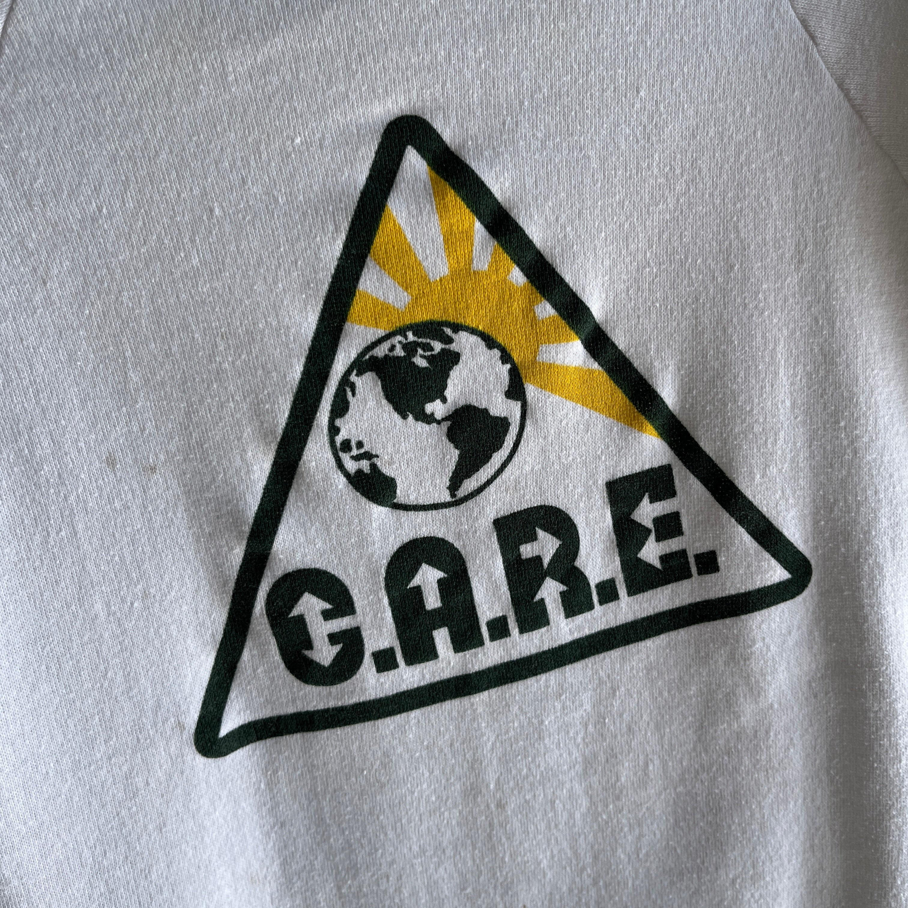 1980s C.A.R.E. Nicely Stained Sweatshirt by Healthknit