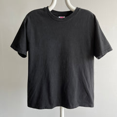 1990 Blank Black Hanes Her Way T-Shirt