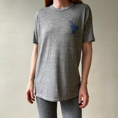 1980s/90s Grey Russell Lawrence Basketball T Shirt