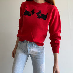 1980s Scottie DIY Needlepoint Sweatshirt