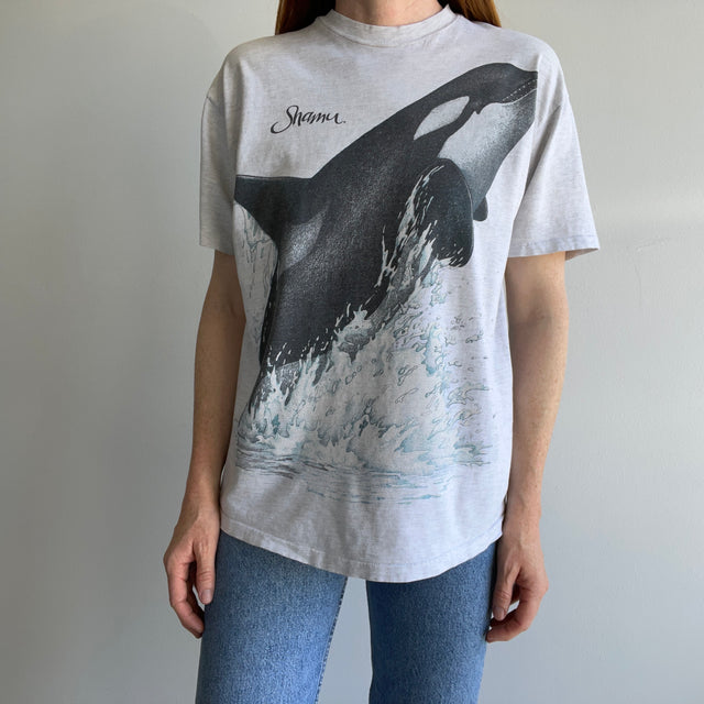 1980s Front and Back Shamu - Awwwwwww - T-Shirt - THE BACK IS BEST