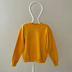 1980s Blank Yellow Sweatshirt