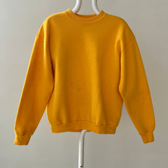 1980s Blank Yellow Sweatshirt