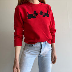 1980s Scottie DIY Needlepoint Sweatshirt