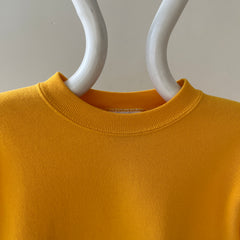 1980s Blank Yellow Sweatshirt