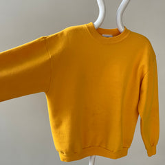 1980s Blank Yellow Sweatshirt