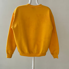 1980s Blank Yellow Sweatshirt