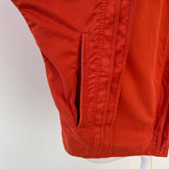 1980s Rust Orange Gianni Versace Pleated Zip Jacket