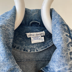 1980s Acid Wash Zip Denim Jean Jacket - !!!!!!