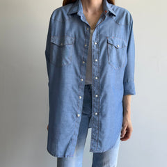 1990s Lightweight Denim Cowboy Shirt by Big Mac