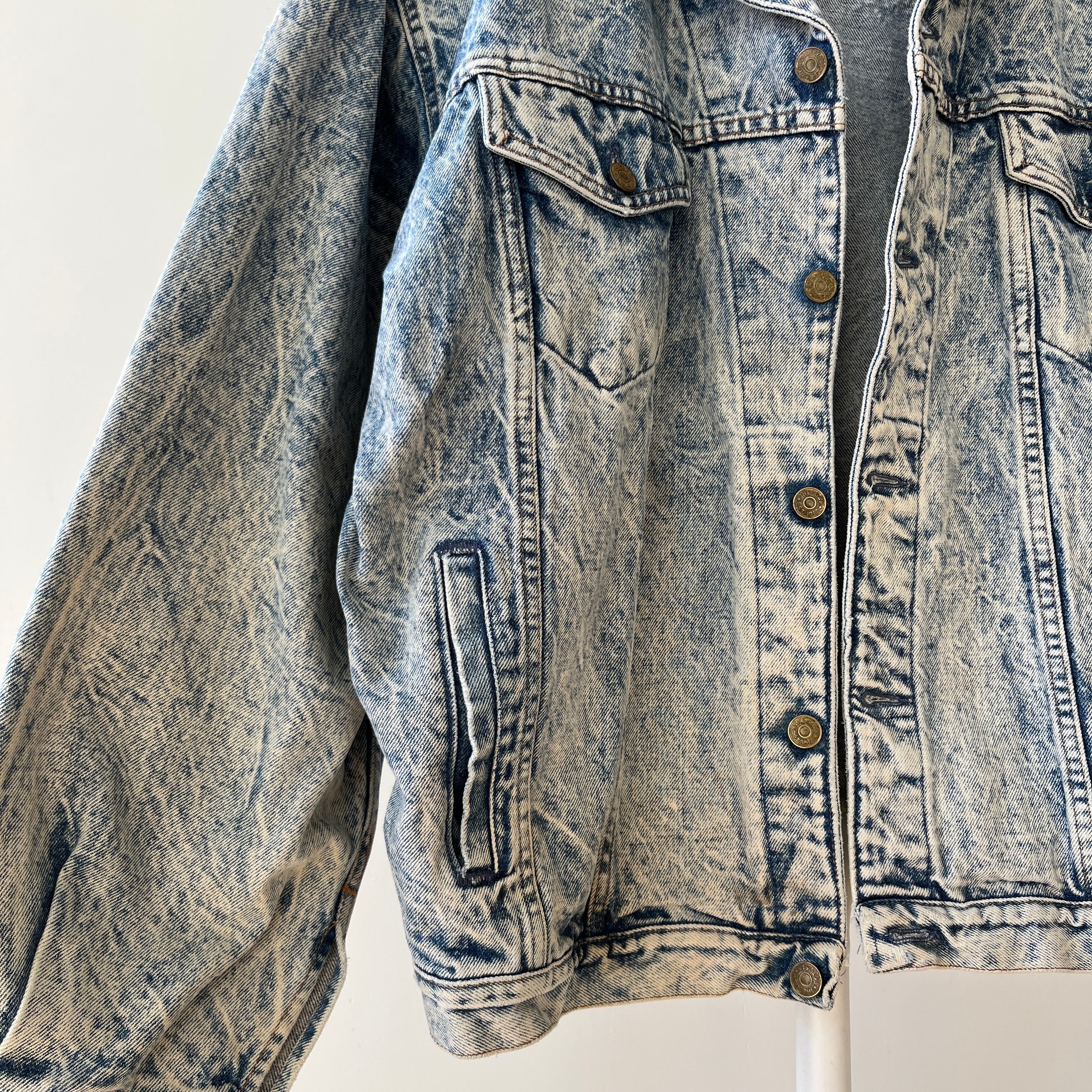 1980s Gap Work Force Acid Wash Denim Dad Jean Jacket