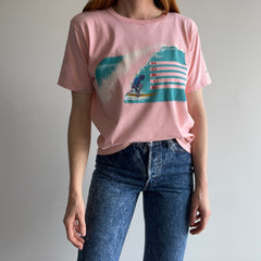 1986 Hobie Surf T-Shirt with Potential Blood Staining