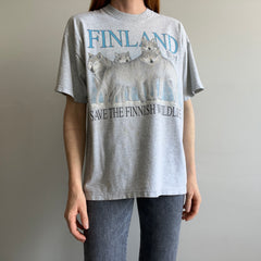 1990/00s Finland Wolf T-Shirt by Screen Stars